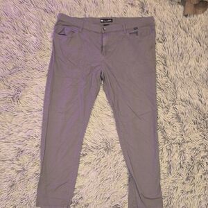 Purple Slim Stretch Pants